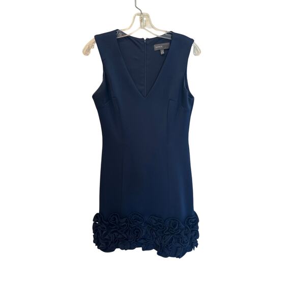 Women’s Donna Ricco New York Knee Length Navy Dress. Size 4